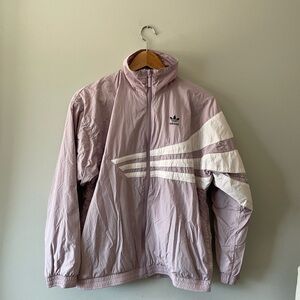 Adidas Originals Lilac Soft Vision Track Jacket Windbreaker - women's S - DU9602